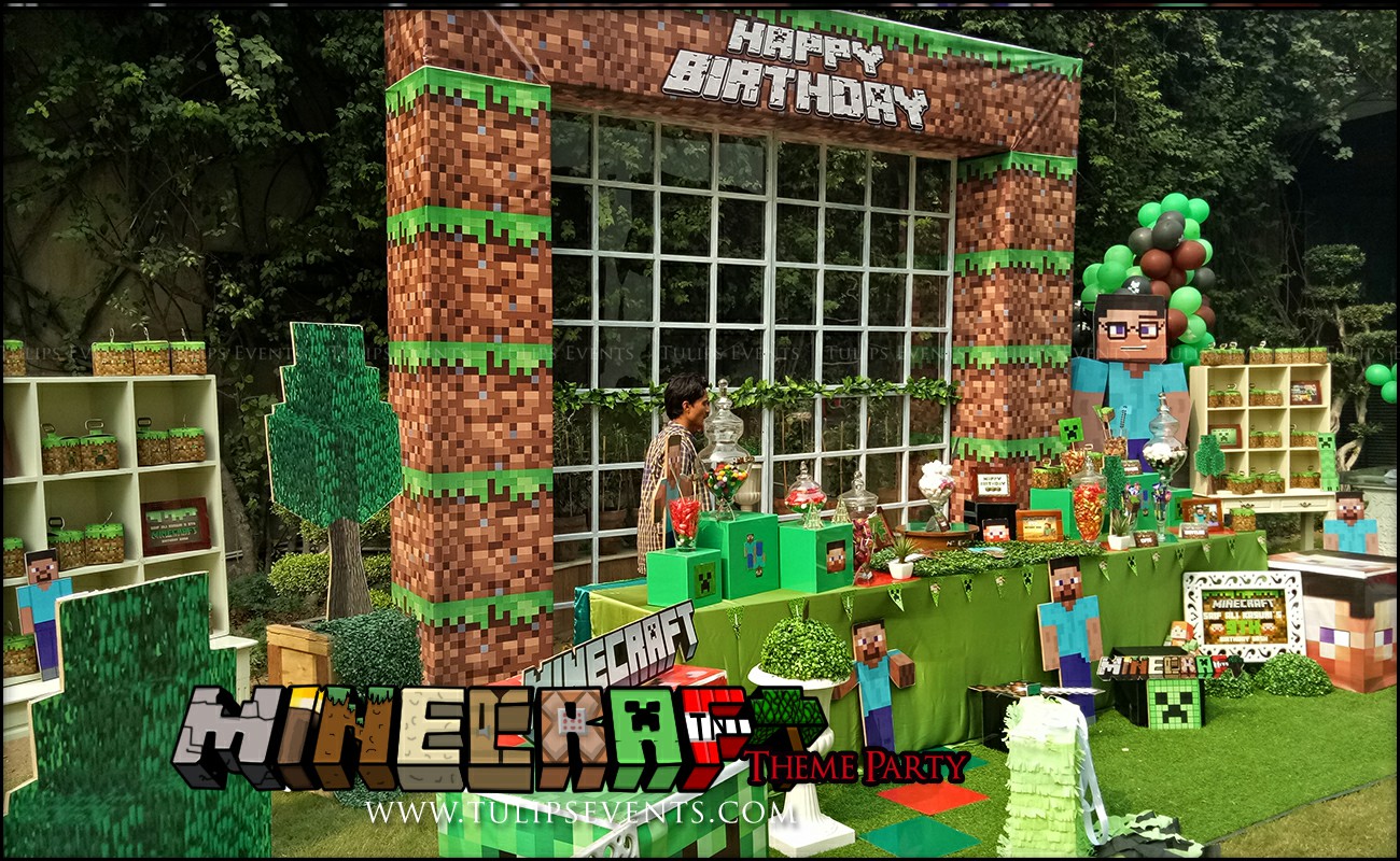 Minecraft Birthday Party Theme Decoration ideas in Pakistan (3)