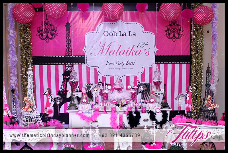 Ooh La La Paris theme girls party ideas in Pakistan (4)