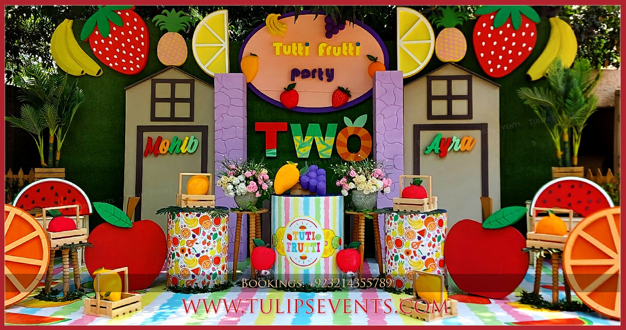 tutti frutti theme birthday party decor ideas in Pakistan (21)